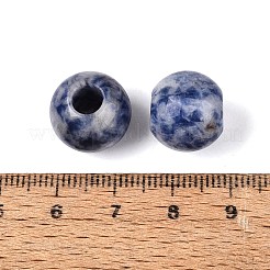 Natürlicher blauer Fleck Jaspis europäische Perlen&nbsp;G-Q602-09B-07