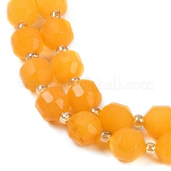 Natürlichen Topas Jade Perlen Stränge&nbsp;G-O201B-114F