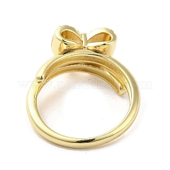 Bague en laiton plaqué en rack&nbsp;RJEW-C072-33C-G