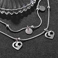 Mehrreihige Armbänder aus 304 Edelstahl&nbsp;BJEW-Q038-08P