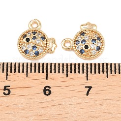 Colgante micropavé cubic zirconia de latón&nbsp;KK-L261-14C-G