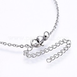 Latón zirconia cúbico collares pendientes&nbsp;NJEW-H486-03P
