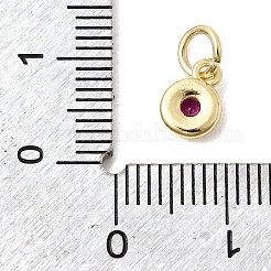 Breloques en laiton avec zircone cubique&nbsp;KK-G554-02B-07