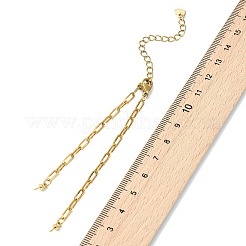 Herstellung von Büroklammerkettenarmbändern aus Edelstahl 304&nbsp;AJEW-JB01624-02