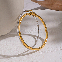 Braccialetti semplici a doppio strato in acciaio inossidabile 304 per donna&nbsp;EC4936