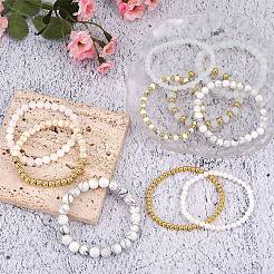 10 stücke 10 arten runde natürliche gefärbt malaysia jade & weiß jade&nbsp;BJEW-SW001578