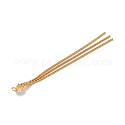 Colgantes grandes de latón micro pavé de circonita cúbica transparente&nbsp;KK-G510-17G