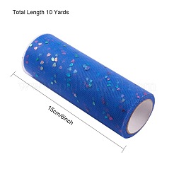 Cintas de malla decorativas de lentejuelas con purpurina de corazón&nbsp;OCOR-BC0007-21