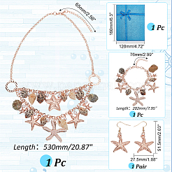 1 Set aus Eisenseestern&nbsp;SJEW-PH0001-15