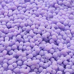 Cuentas de semillas de vidrio esmerilado opaco de color macarrón&nbsp;SEED-K009-12B-14
