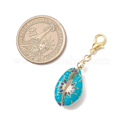 Pendentifs en coquillage cauri imprimé&nbsp;HJEW-JM03787