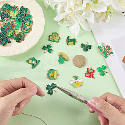 42 pendentif en alliage émaillé sur le thème de la Saint-Patrick&nbsp;ENAM-WR0001-13