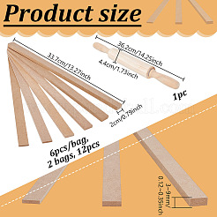 12 Stück MDF-Ton-Rollwerkzeug.&nbsp;DIY-UN0007-45