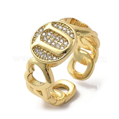 Bagues de manchette ouvertes en laiton pour femmes&nbsp;RJEW-K289-02G-U