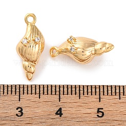 Pendentifs en laiton avec zircone cubique transparente&nbsp;KK-S403-06G