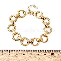 Bracciali a catena in acciaio inossidabile 304 per donna&nbsp;BJEW-P388-02A-G