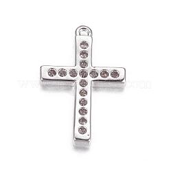 Breloques en laiton avec zircone cubique de micro pave&nbsp;ZIRC-P060-04P
