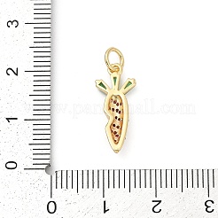 Anhänger aus Zirkonia aus Messing&nbsp;KK-U062-54G