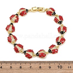 Bracelets en laiton micro pavé de zircones cubiques transparentes pour femmes&nbsp;BJEW-H209-08A-G