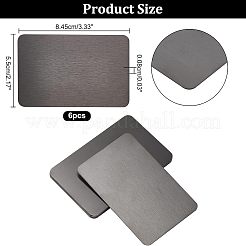 201 Thermotransferkarten aus Edelstahl&nbsp;DIY-NB0007-25