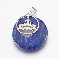 Natürlich gefärbte Lapislazuli-Anhänger&nbsp;KK-F751-J09
