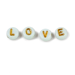 Perles acryliques plaquées&nbsp;PACR-T017-02A