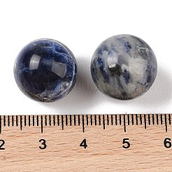 Natürliche Sodalith-Kugelperlen ohne Loch&nbsp;G-K353-04D-08