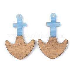 Colgantes de resina y madera de nogal&nbsp;RESI-S389-061A