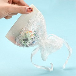 Organza Geschenktüten mit Spitze&nbsp;OP-R034-10x14-04
