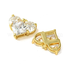 Pendentifs en laiton zircon cubique transparent&nbsp;KK-D099-03G