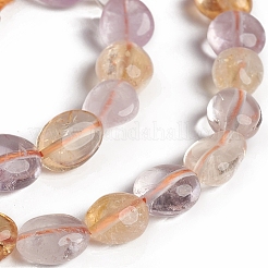 Amatista y citrino natural de hebras de abalorios&nbsp;G-D0002-D77