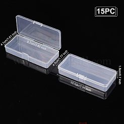 Transparente Kunststoffperlenbehälter&nbsp;CON-WH0074-59