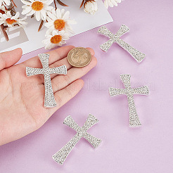 4 spilla a forma di croce con strass&nbsp;JEWB-HY0001-50S