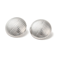 Pendientes de botón de acero inoxidable 304 que no se deslustran&nbsp;EJEW-D100-04P