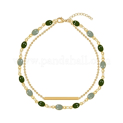 Mehrreihige ovale Gliederarmbänder aus Emaillelegierung&nbsp;FS-WGF0A33-01
