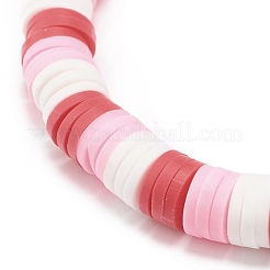 Set di braccialetti elastici da surfista heishi in argilla polimerica fatti a mano in stile 4pcs 4&nbsp;BJEW-JB08637