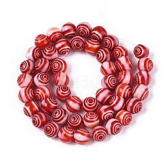 Handmade Millefiori Glas runde Perlen Stränge&nbsp;LK-R004-93G