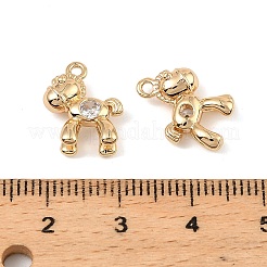 Messing micro pave klar zirkonia charme&nbsp;KK-C155-25G
