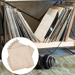 Schallplattentrenner aus Holz&nbsp;WOOD-WH0124-92B