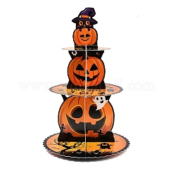 Présentoir à cupcakes en papier citrouille d'Halloween à un étage&nbsp;TH-CBA171D-01A