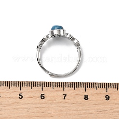 Natürliche Apatit-Fingerringe&nbsp;RJEW-A084-04P-09