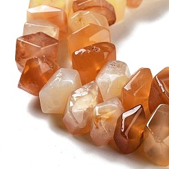 Natürliche orangefarbene Botswana-Achatperlenstränge&nbsp;G-D091-A23
