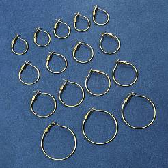 32 Stück 4 Stile Eisen Huggie Creolen Zubehörse&nbsp;IFIN-FS0001-50