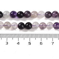 Natürliche lila Fluorit Perlen Stränge&nbsp;G-P530-B08-02