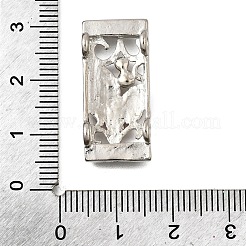 Messing-Kristall-Strass-Rechteck mit Blatt-Mehrstrang-Verbindungen&nbsp;KK-P306-16P