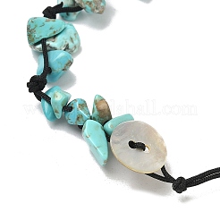 Fußkettchen mit Perlen aus natürlicher weißer Jade&nbsp;AJEW-PH01371-06