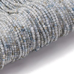 Natürliche Aquamarin Perlen Stränge&nbsp;G-RM2025-A46-2mm-B