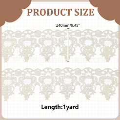 Spitzenbesatz aus Polyester&nbsp;SRIB-WH0011-345B