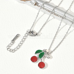 Colliers en laiton avec pendentif en émail&nbsp;SA-CBA7E55-01P