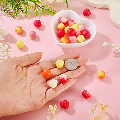 30 stücke 5 farben tpr obst pfirsich miniatur blumentopf ornamente&nbsp;DIY-TA0014-33